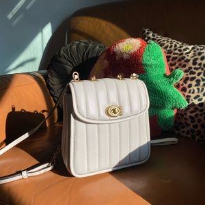 Authentic Coach Madison 18 Backpack in White